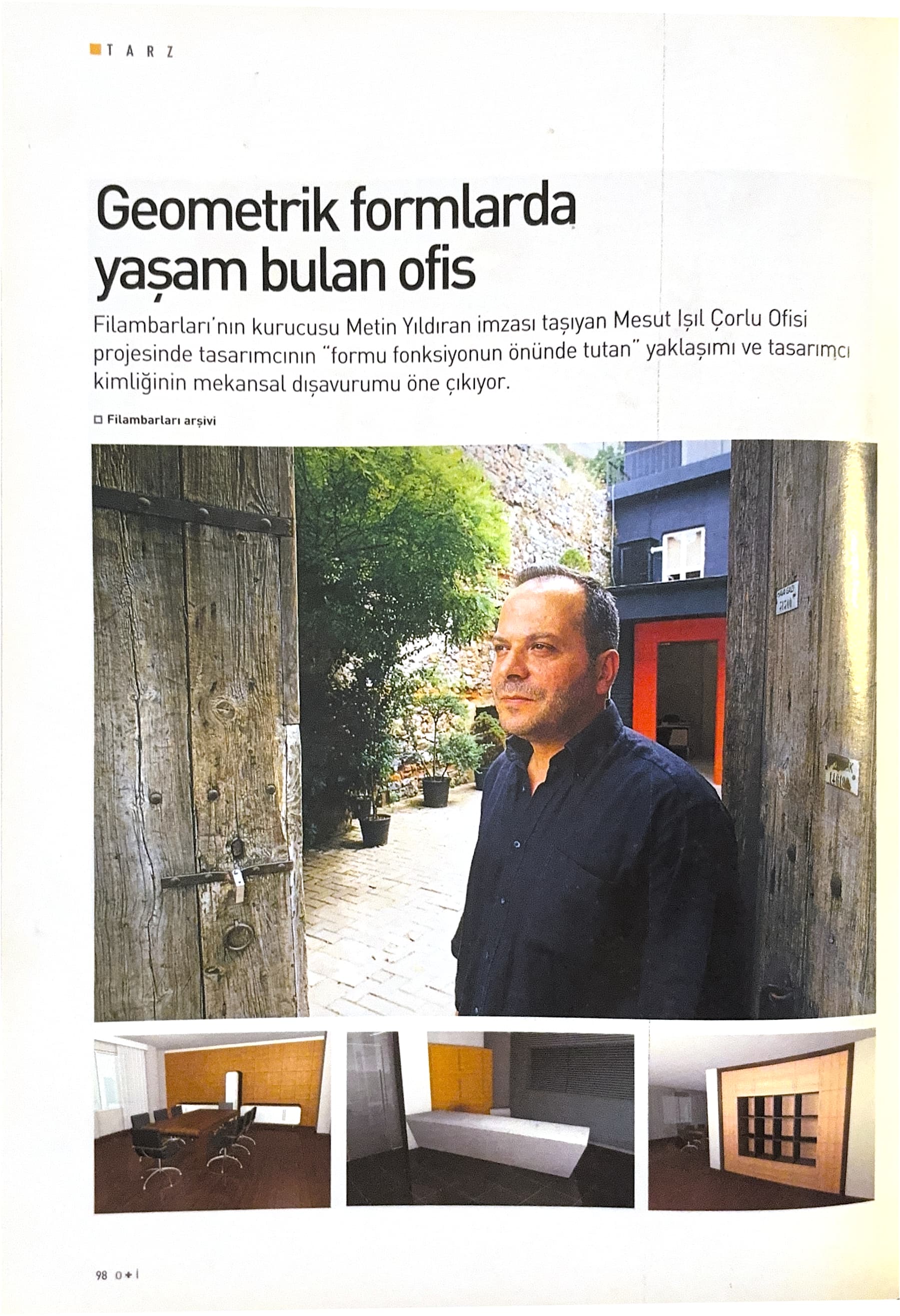 Geometrik formlarda yaşam bulan ofis, 1. sayfa